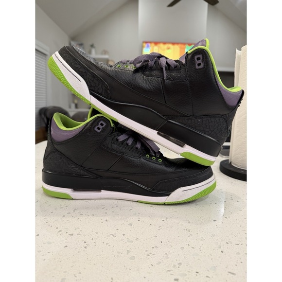 Nike Air Jordan 3 Retro Joker Men's Sz 12 EUC w/Box Missing Grn Laces 136064-018 - Picture 4 of 15